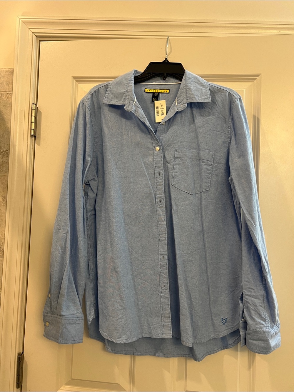 Prince & Fox Light Blue Casual Button-Down Shirt